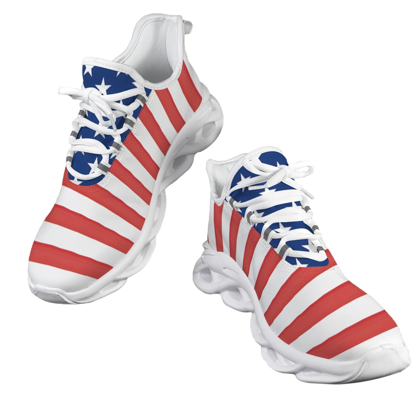 USA/American Flag Inspired Style-2 Men's Twisted Sole Sneakers