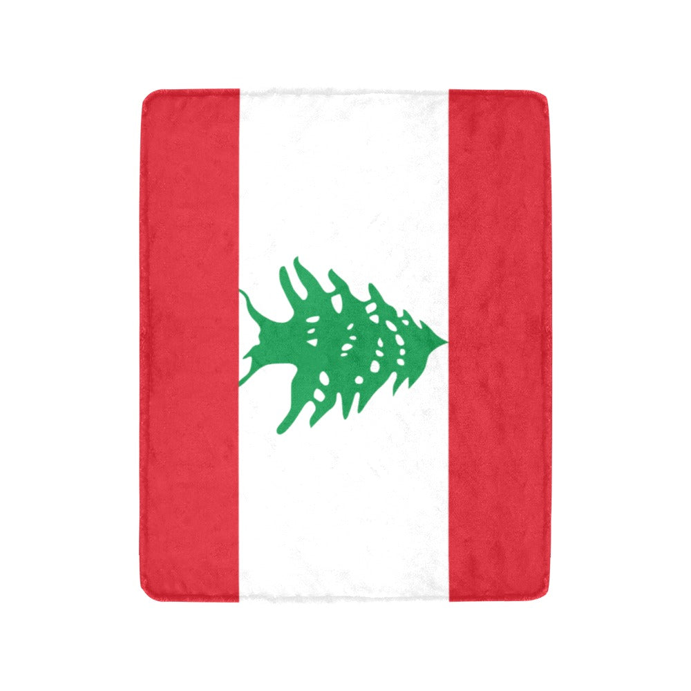 Luv My Flag's Lebanese flag-themed red, white blanket.