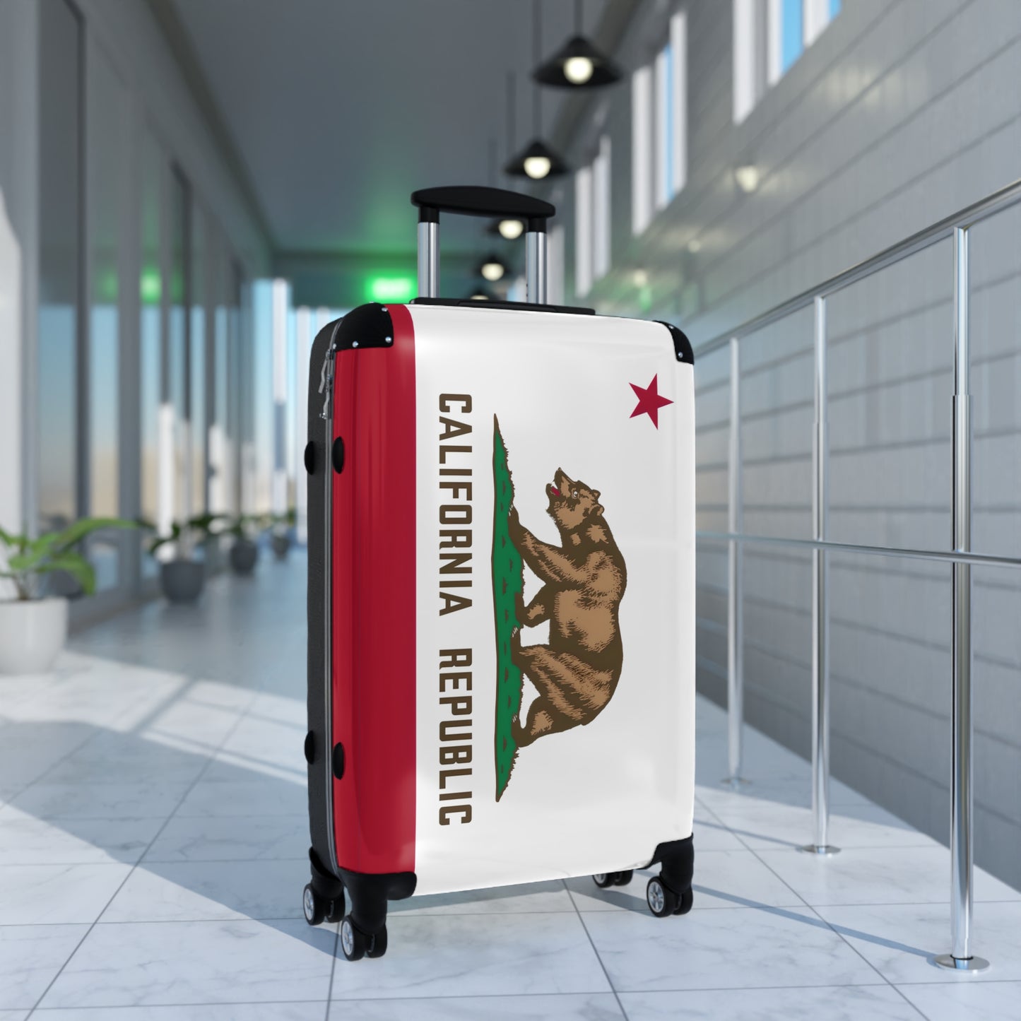 California Flag Inspired Suitcase