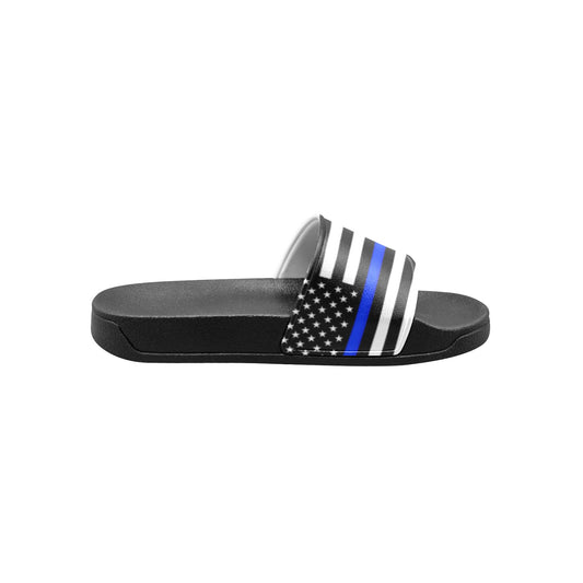Thin Blue Line Flag Kid's Slide Sandals