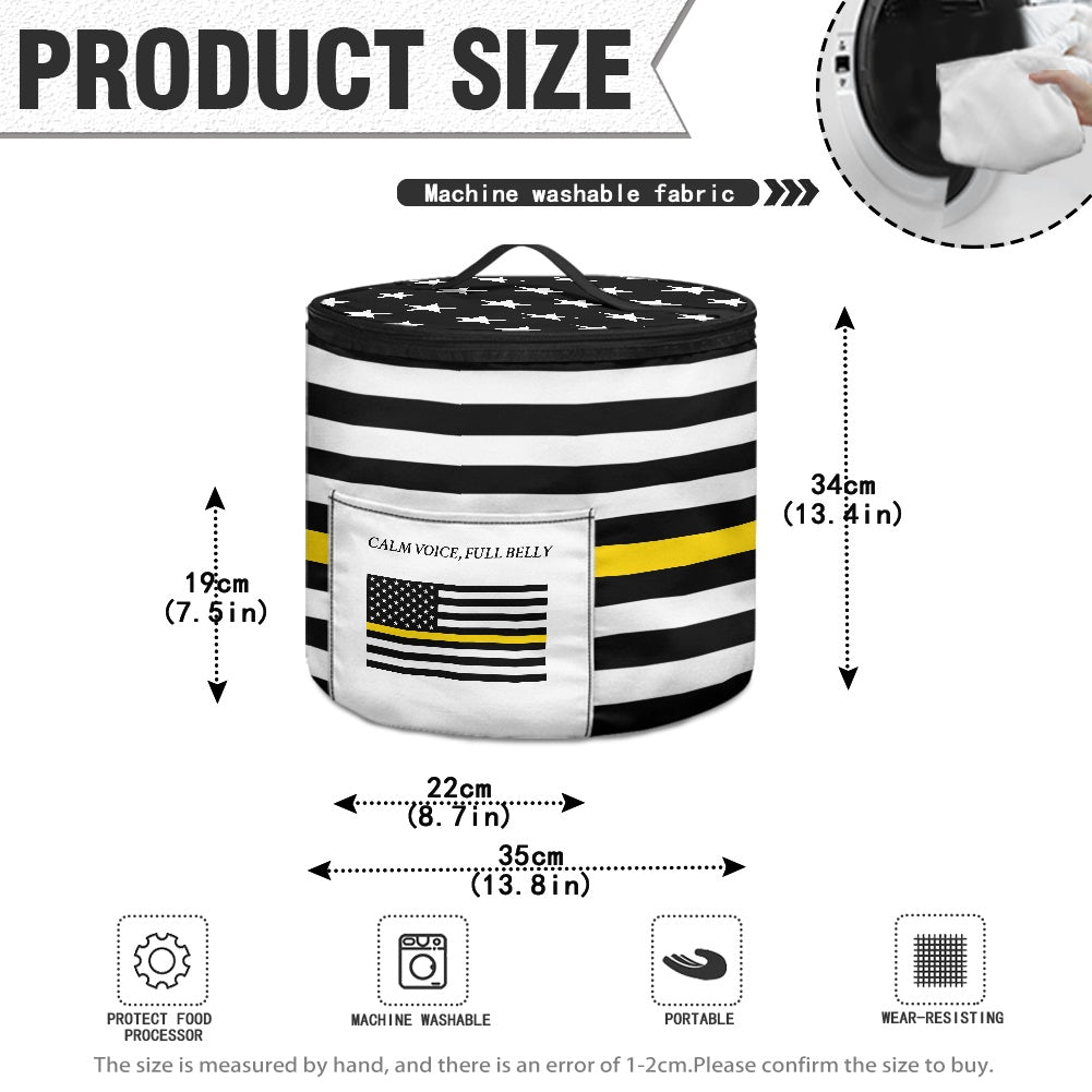 Thin Gold Line Flag Inspired Electric Pressure Cooker Insulation Bag