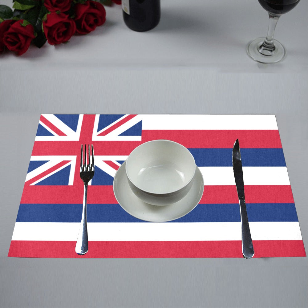 Hawaii Flag Placemats 12" x 18" (Set of 6)