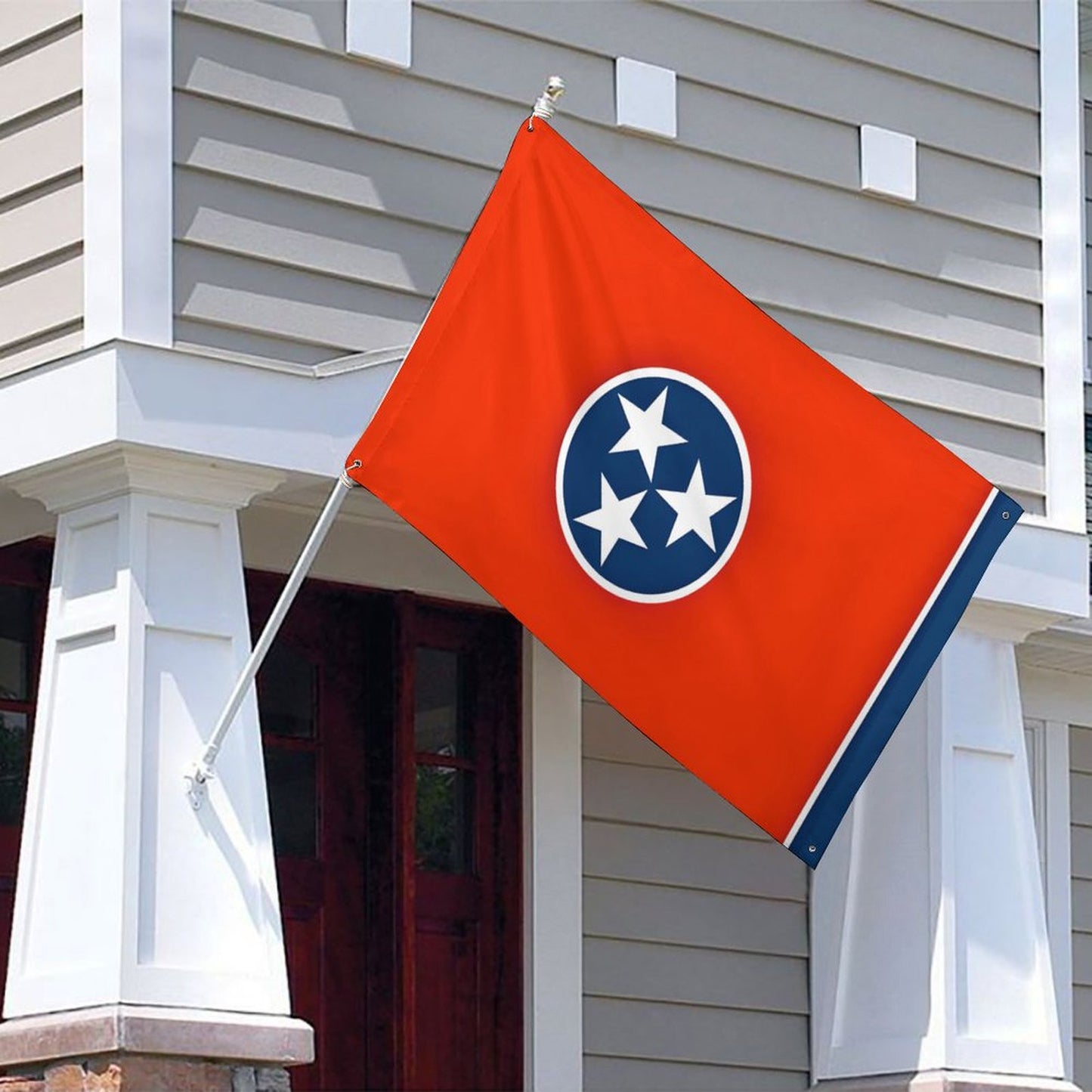 Tennessee Flag Inspired Wall Mount Flag with Four Grommets (35x59 in)