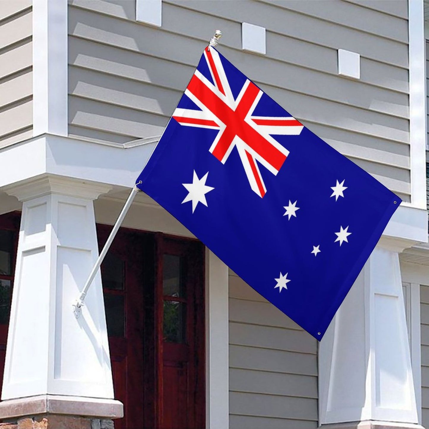 Australia Flag Inspired Wall Mount Flag with Four Grommets (35x59 in)