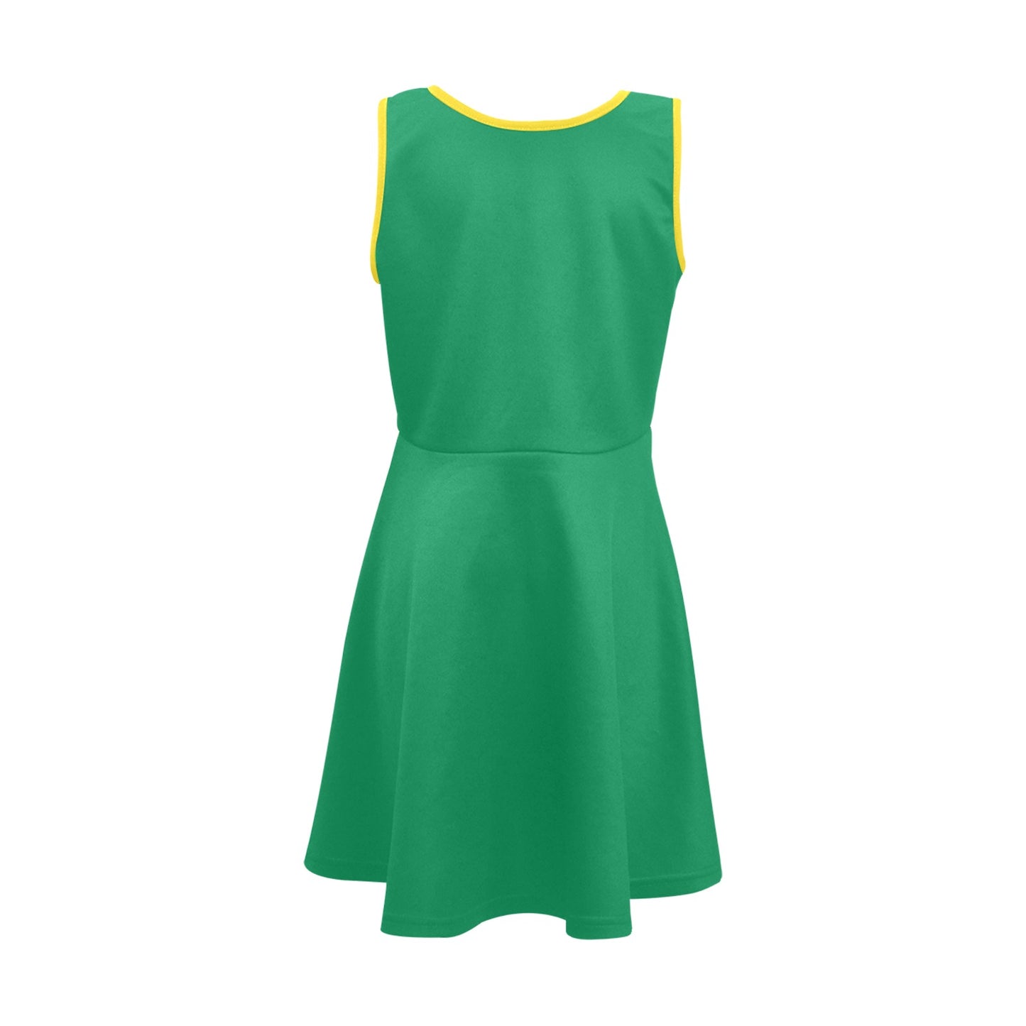 Brazil Flag Inspired Girls' Sleeveless Sundress | Ships from USA