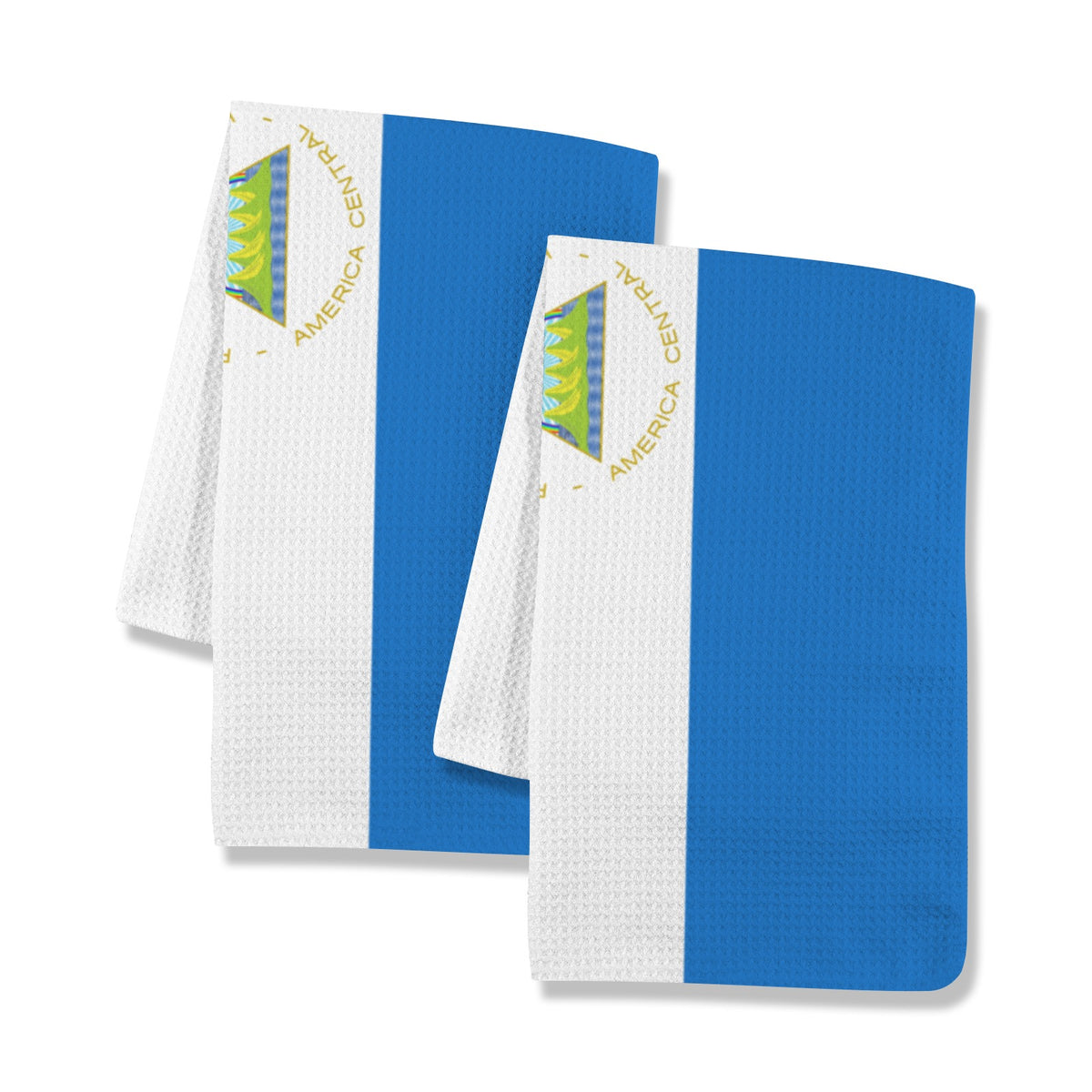 Nicaragua Flag Inspired Kitchen Towel 40X60cm (Pack of 2) | Printed In the USA