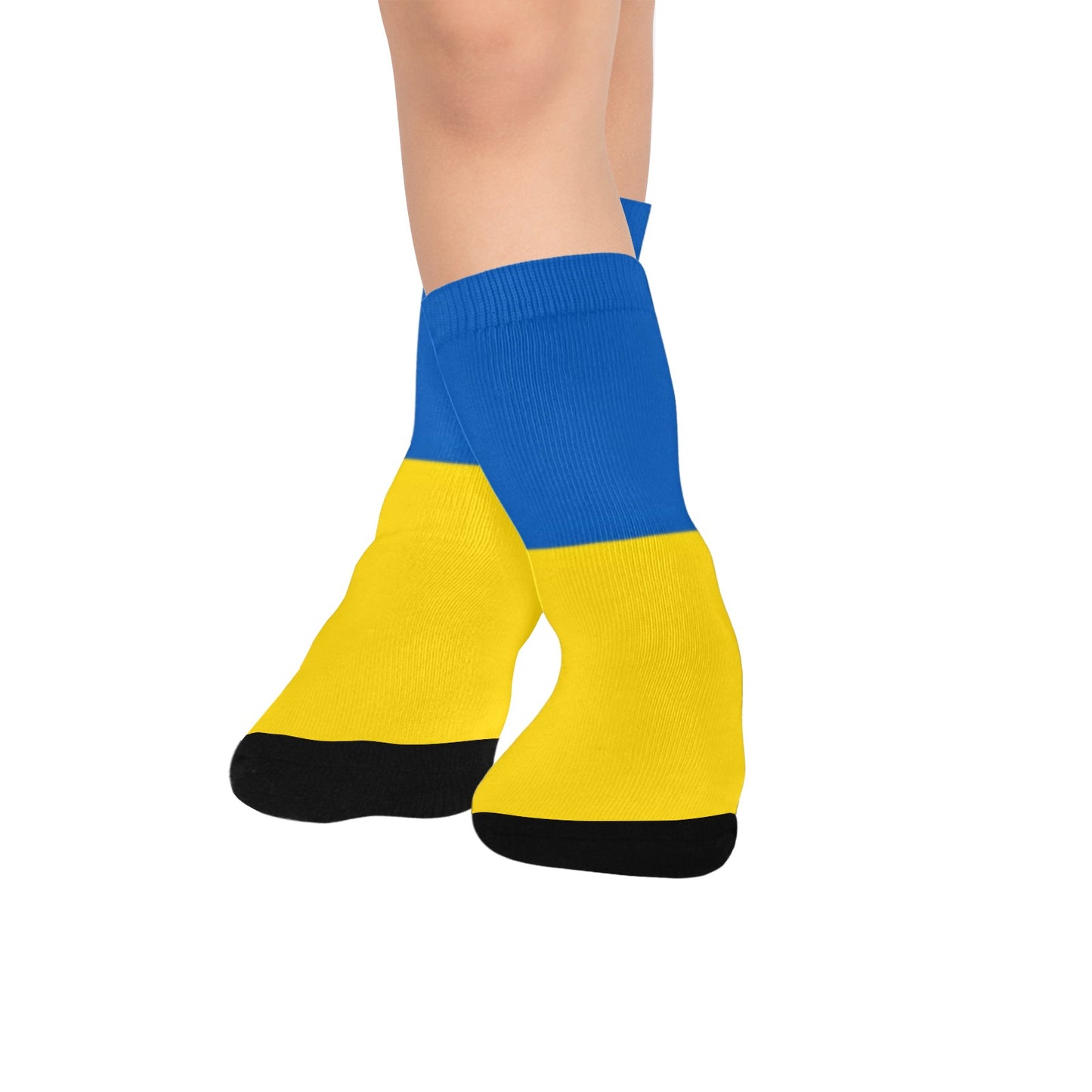 Ukraine Flag Inspired Kid's Socks (Made in the USA)