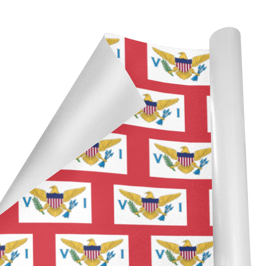 Virgin Islands Flag (US) Custom Gift Wrapping Paper 58"x 22.5" (4 Rolls)