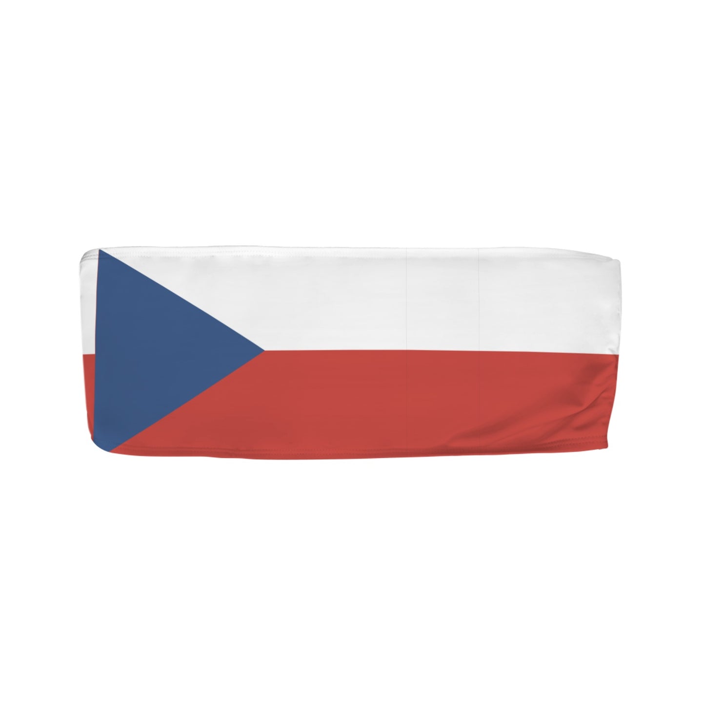 Czech Republic Flag Inspired Bandeau Tube Bikini Top