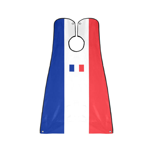 France Flag Beard Bib Apron for Men Shaving & Trimming
