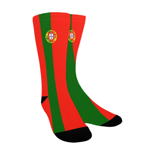Portugal Flag Inspired Women's Custom  Socks | Ships from USA