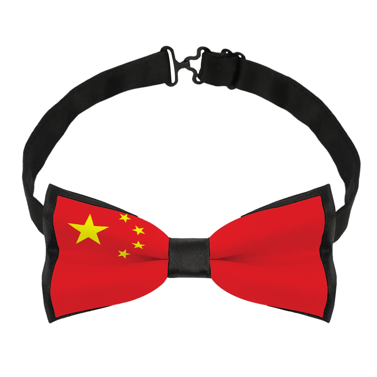 Red bow tie featuring Chinese flag by [Brand].