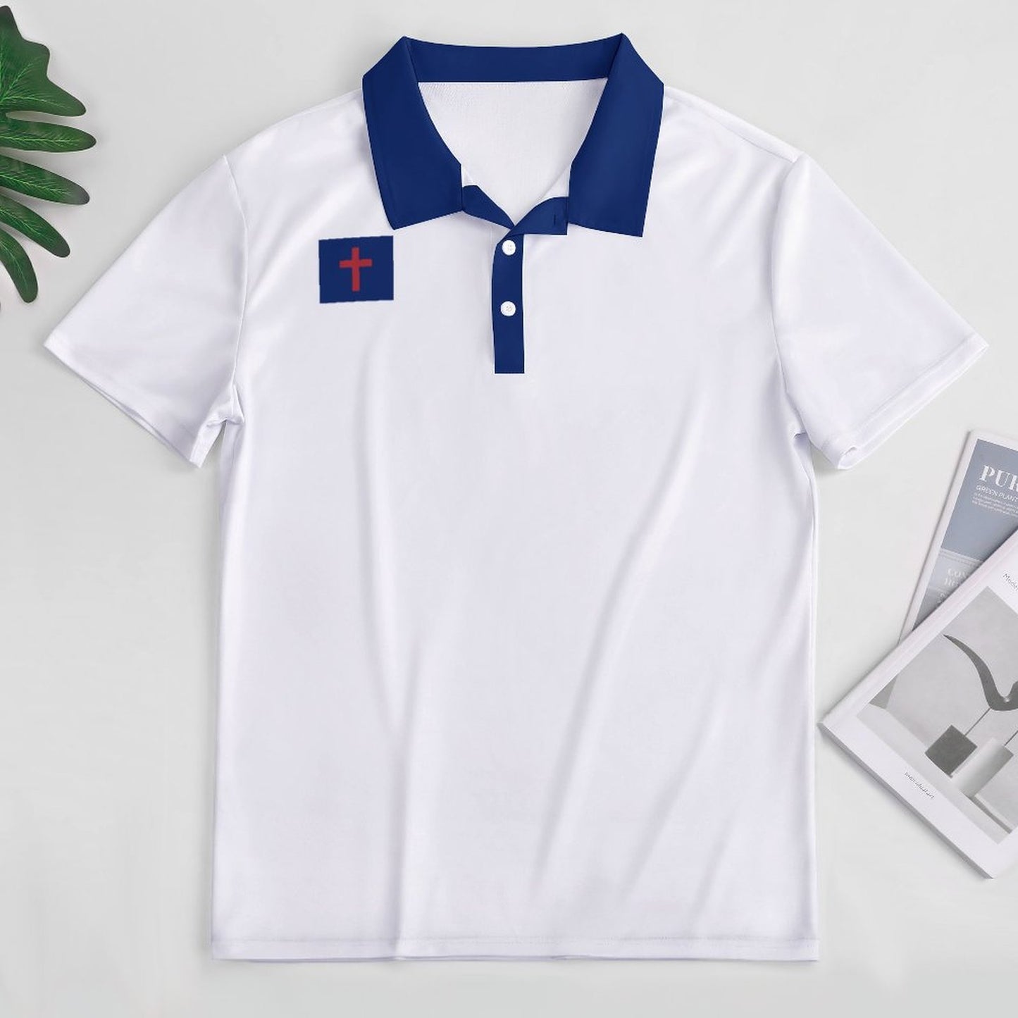 Christian Flag Inspired Style-2 Women's Straight Fit Polo Shirt