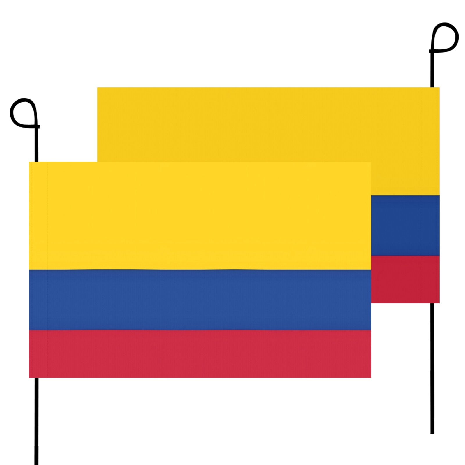 Two Colombian flags from Luv My Flag, brightly colored.