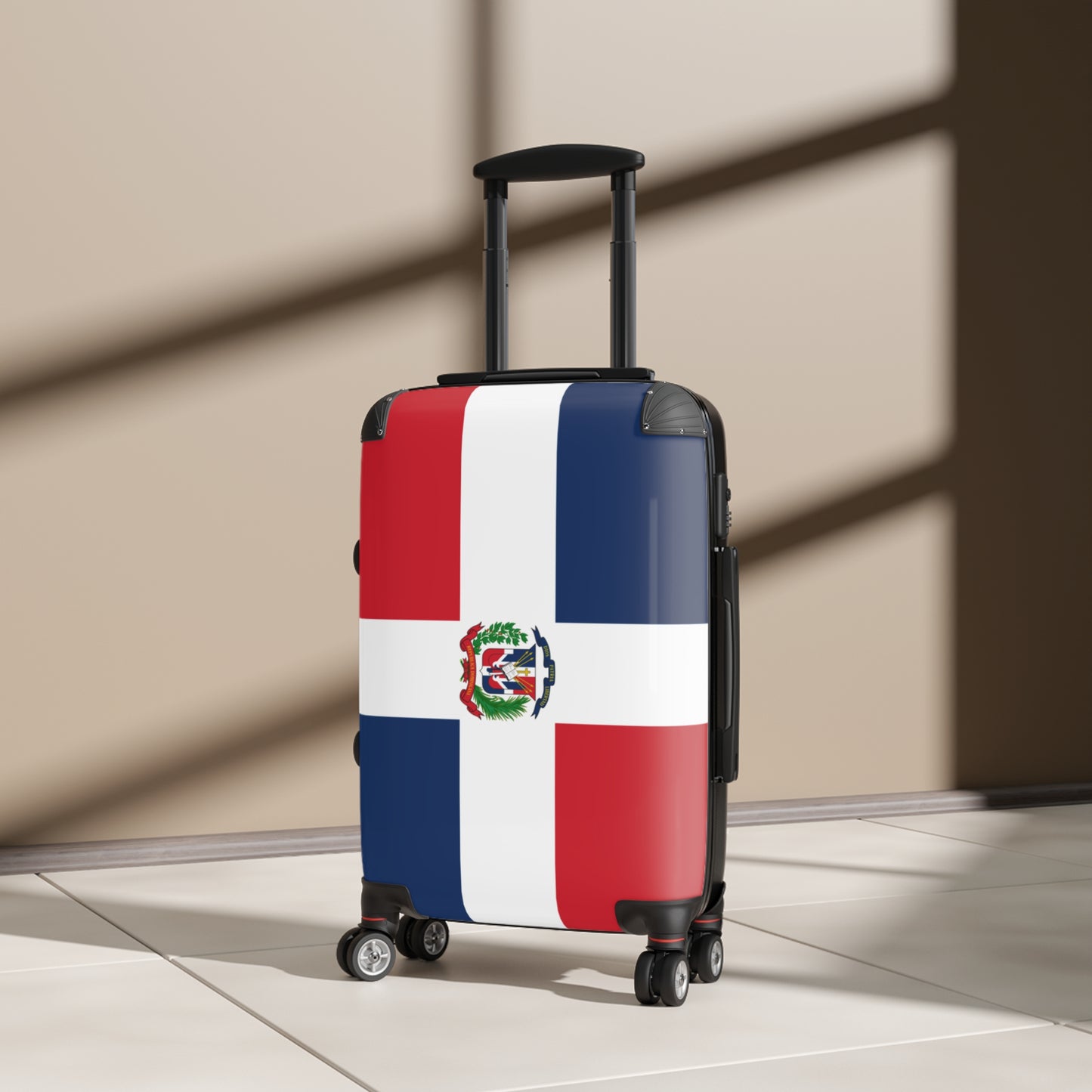 Domican Republic Flag Inspired Suitcase