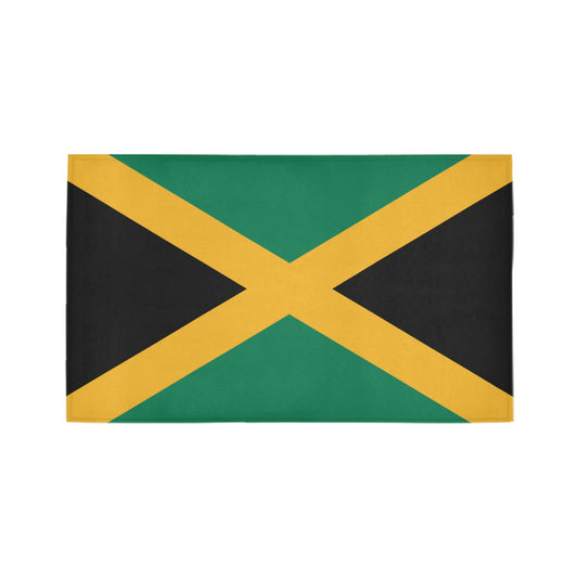 Jamaica Flag Inspired Doormat 30" x 18" (Sponge Material)