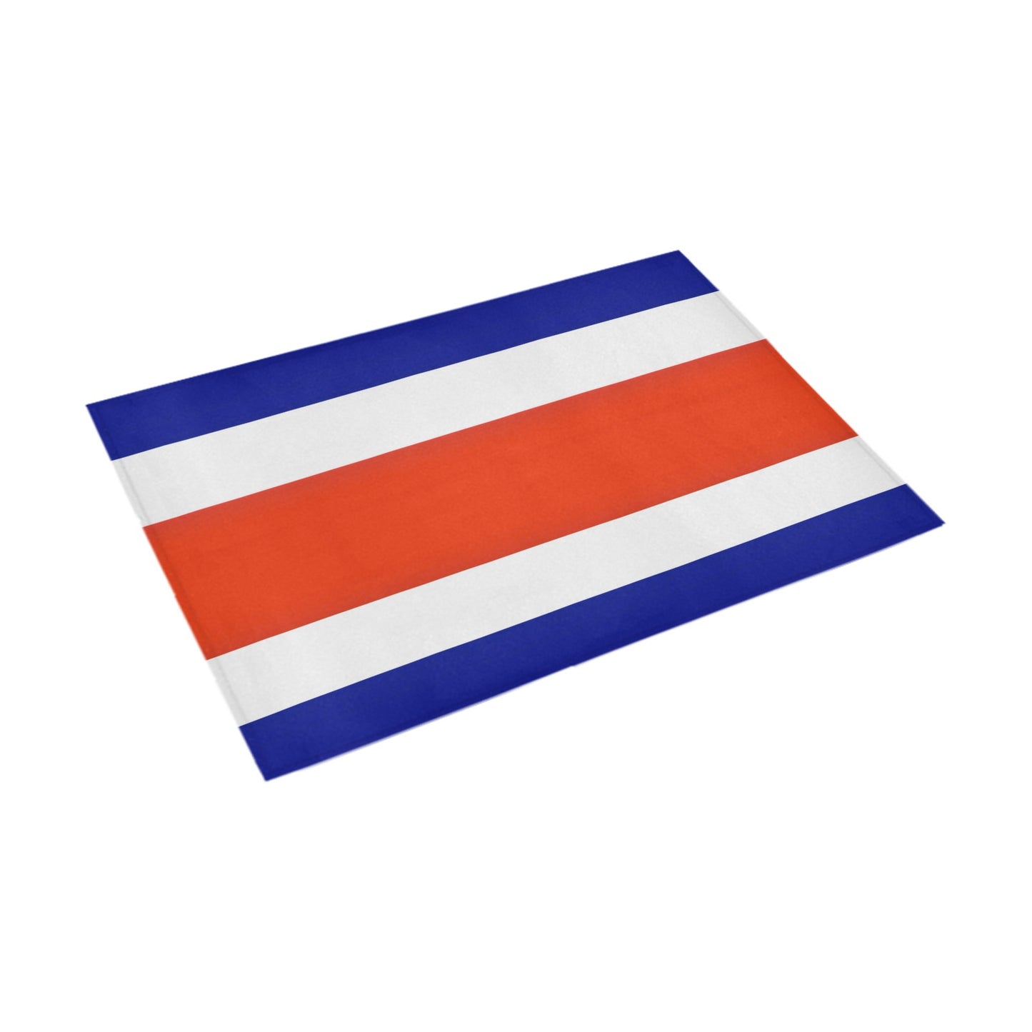 Costa Rica Flag Inspired Doormat 30" x 18" (Sponge Material)