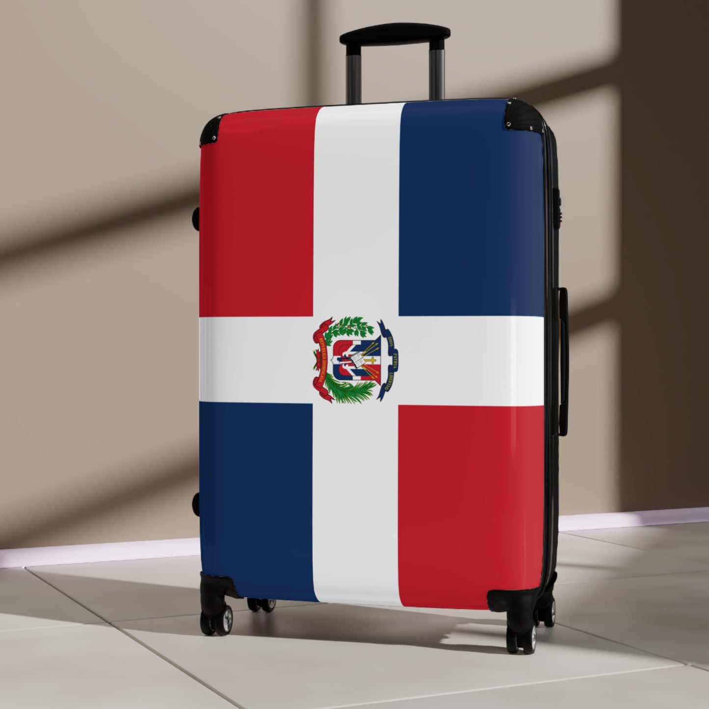 Domican Republic Flag Inspired Suitcase