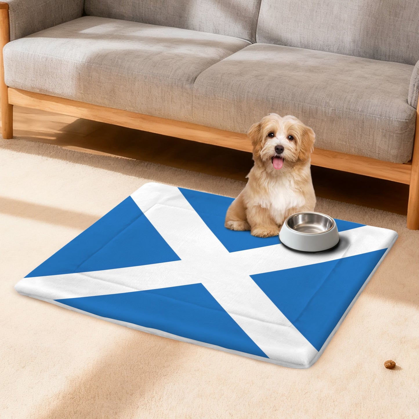 Scotland Flag Inspired Pet Mat 25x18inch (Made in the USA)