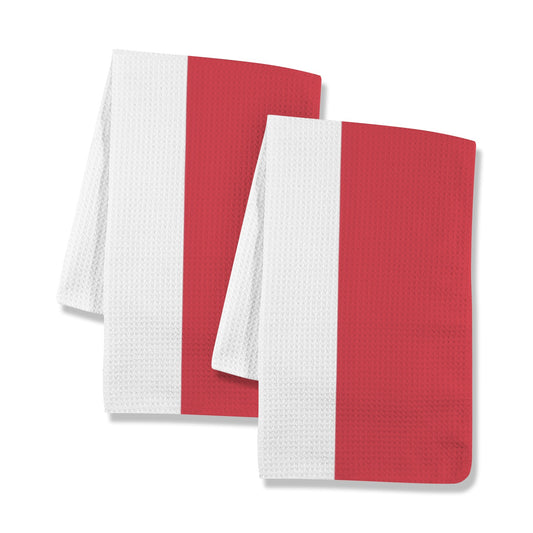 Hungary Flag Inspired Kitchen Towel 40X60cm (Pack of 2) (Made in the USA)