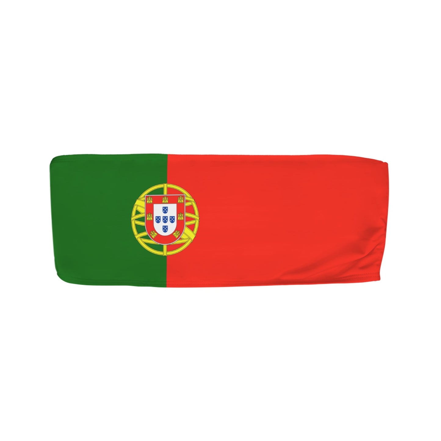 Portugal Flag Inspired Bandeau Tube Bikini Top
