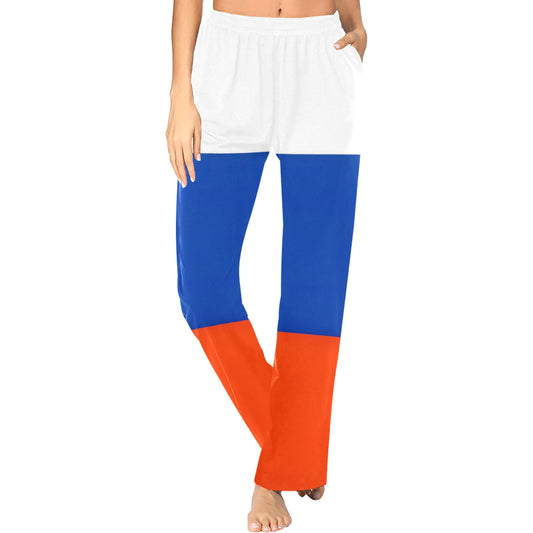 Russia Flag Women's Pajama Trousers Made in the USA
