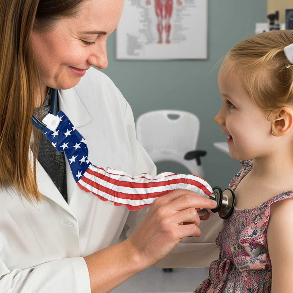 USA/American Flag Inspired Stethoscope Cover – Medical Gear with a Purpose