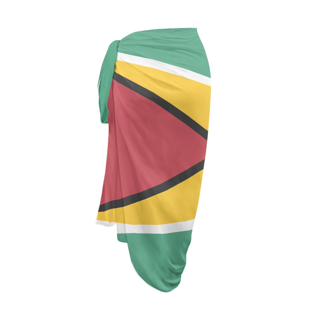 Guyana Flag Inspired Bikini Cover-Up