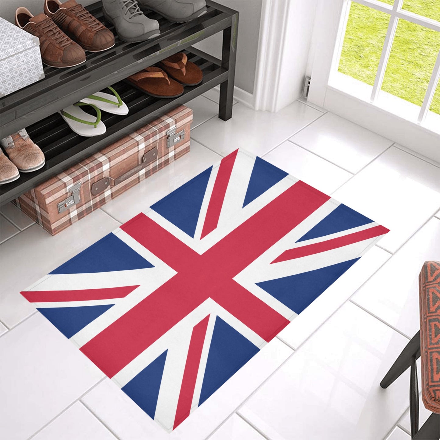 UK/Great Britain Flag Inspired Doormat 30" x 18" (Sponge Material)