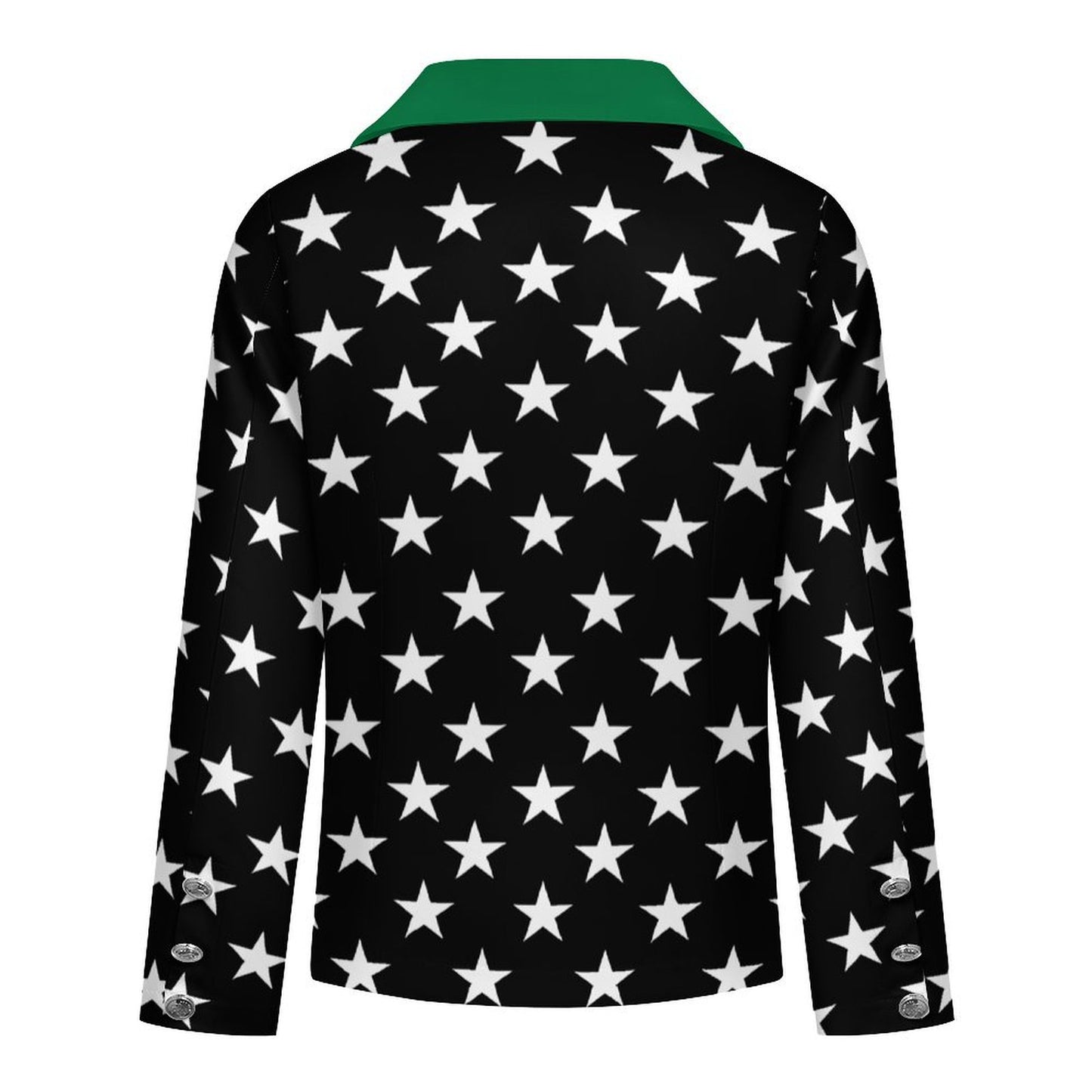 Thin Green Line Flag Inspired Women’s Double Breasted Blazer