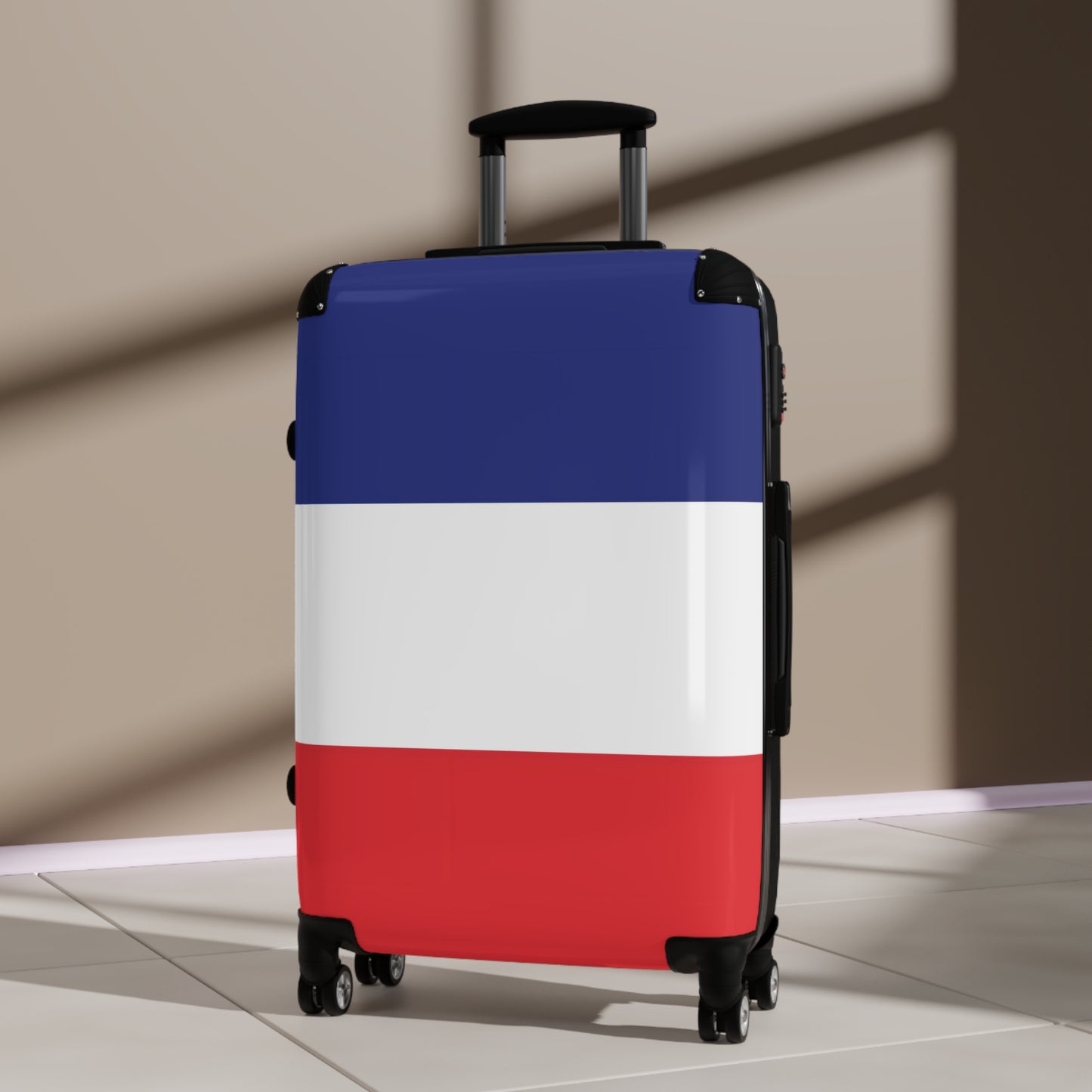 France Flag Inspired Suitcase