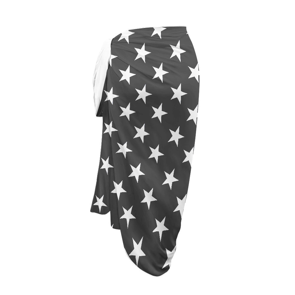 Thin Blue Line Flag Inspired Bikini Cover-Up Style-1