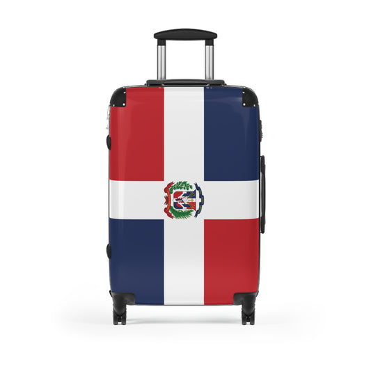 Dominican Republic Flag Inspired Suitcase