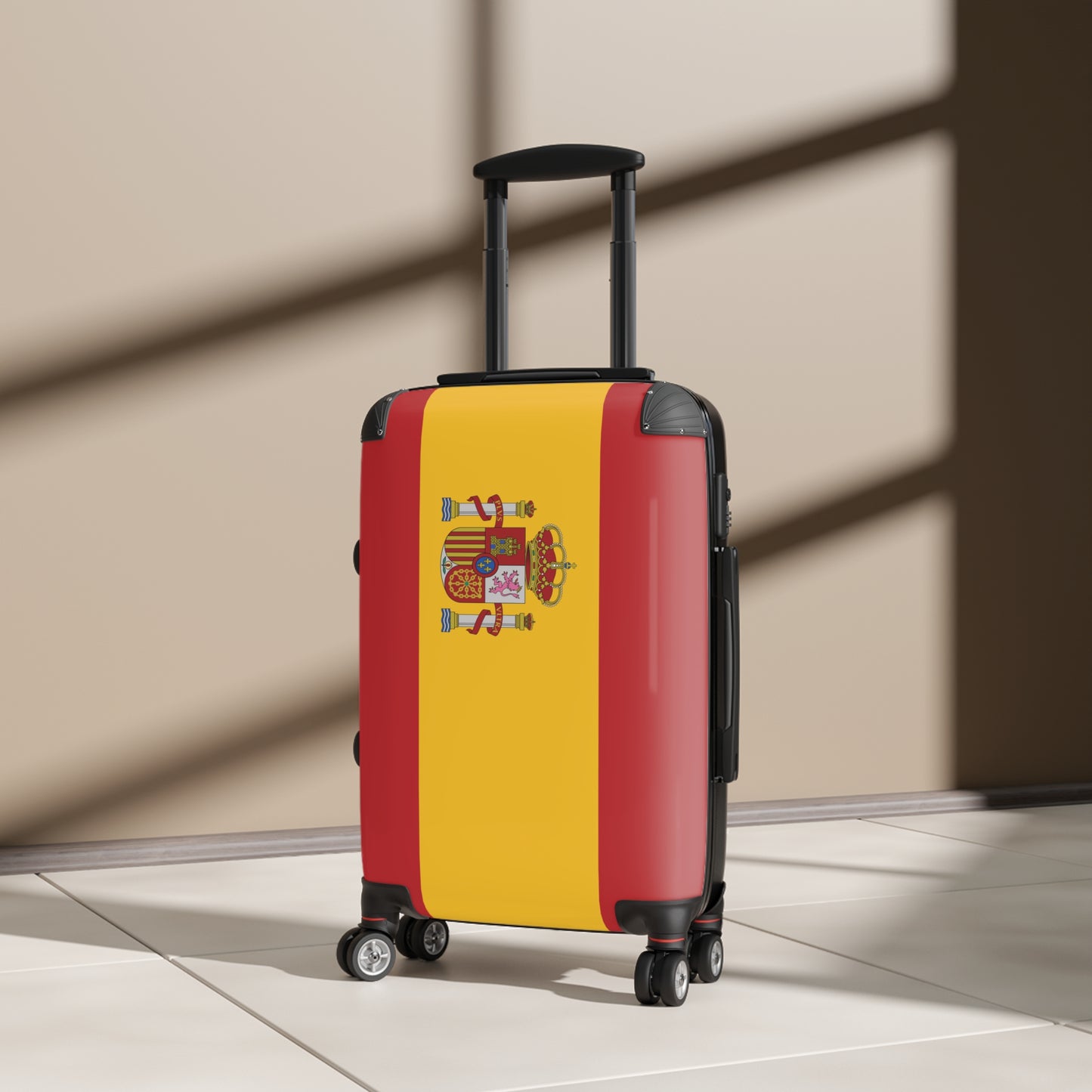 Spain Flag Inspired Suitcase