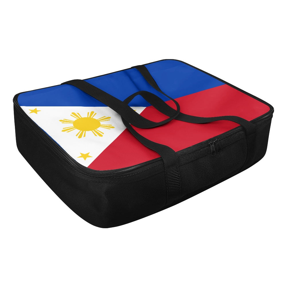 [Brand] bag with Philippine flag design, compact and practical.