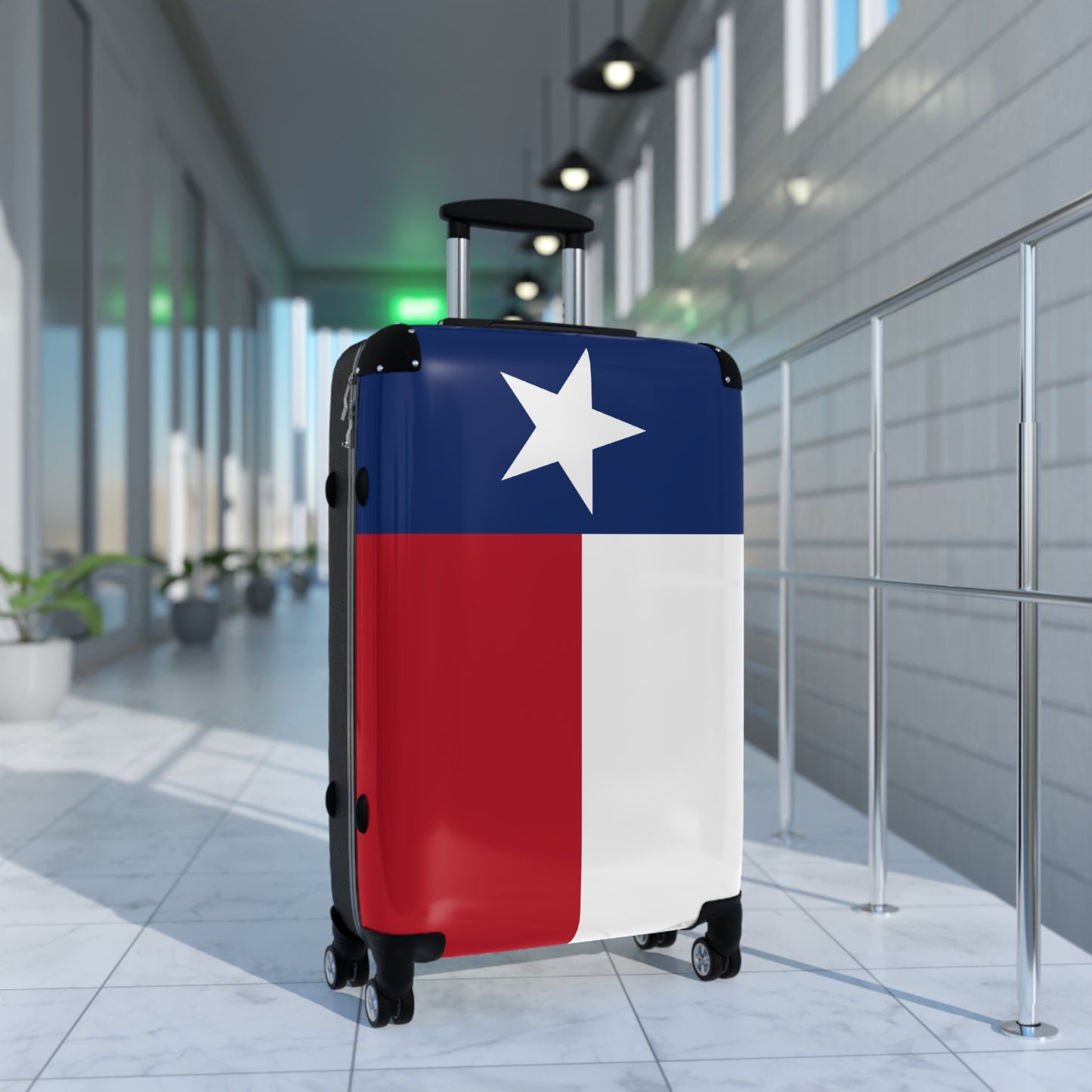 Texas Flag Inspired Suitcase