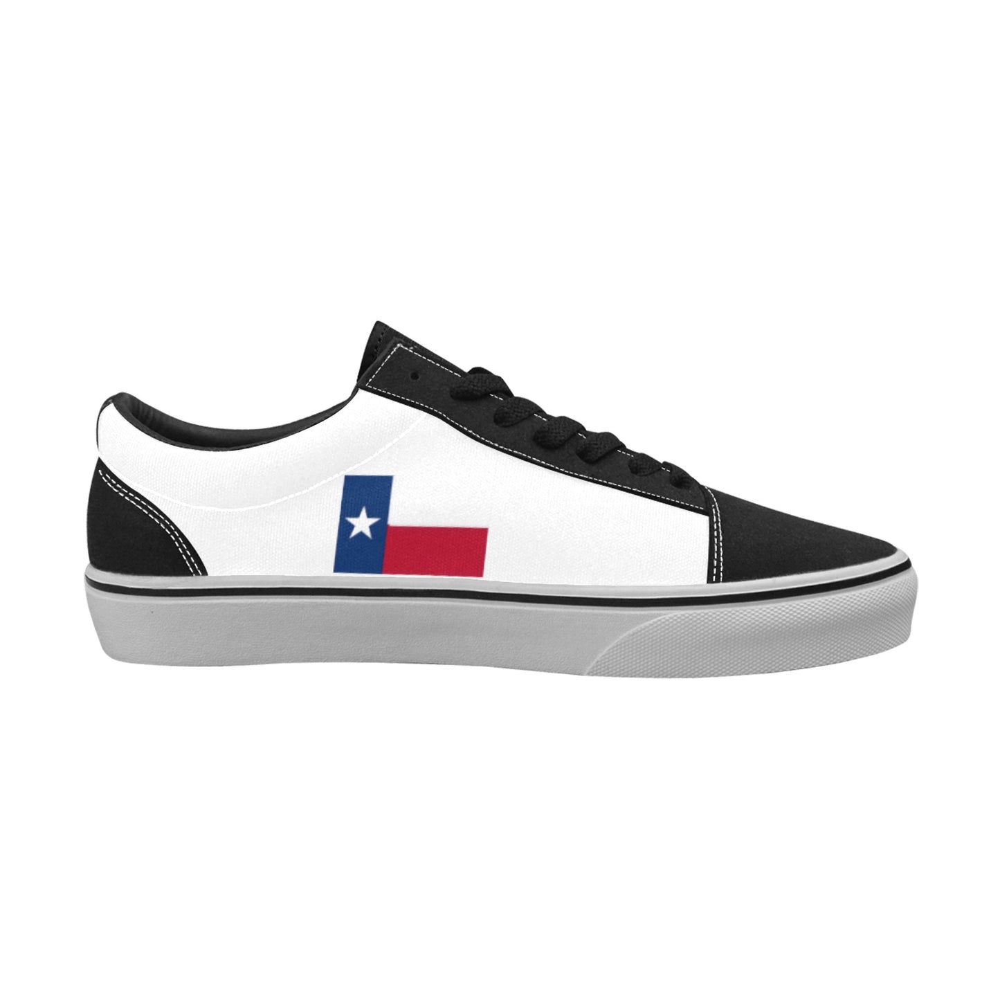 Texas Flag and Come & Take It Flag Inspired Men's Lace-Up Canvas Shoes
