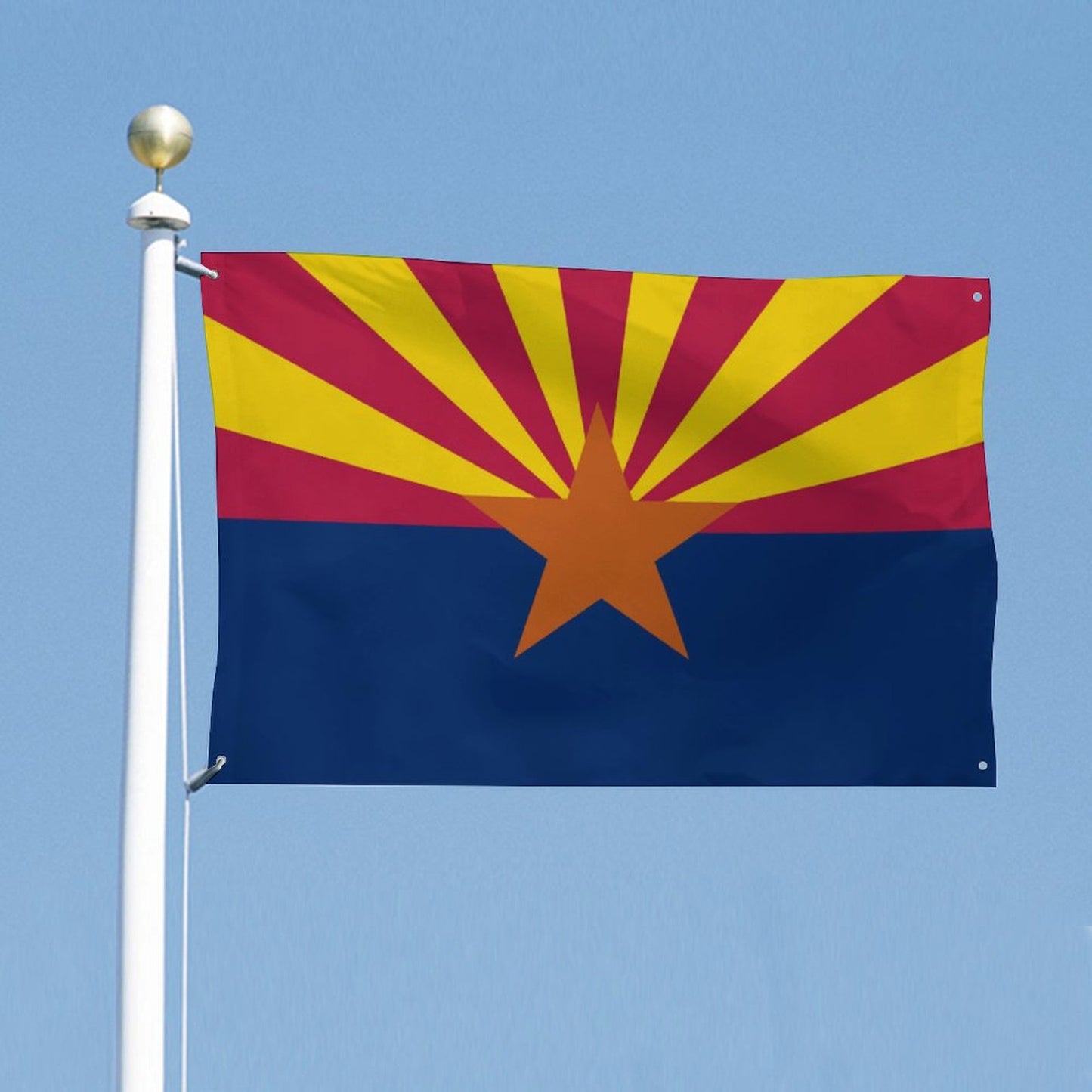 Arizona Flag Inspired Wall Mount Flag with Four Grommets (35x59 in)