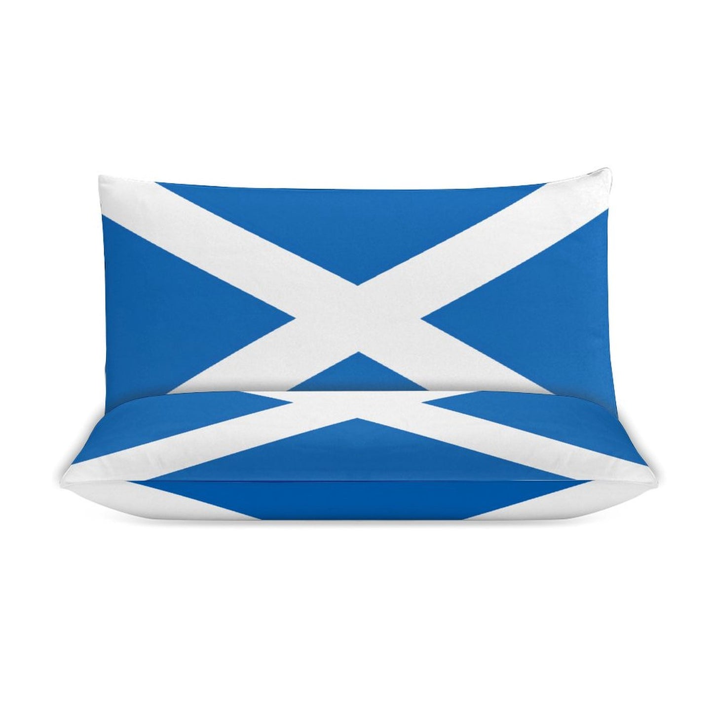 Scotland Flag Inspired 3-Piece Bedding Set (1 Duvet Cover + 2 Pillow Shams) – 102"×90"