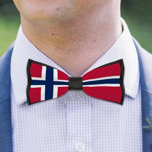 Norway Flag Inspired Bow Tie – Look Sharp, Show your Columbian Pride
