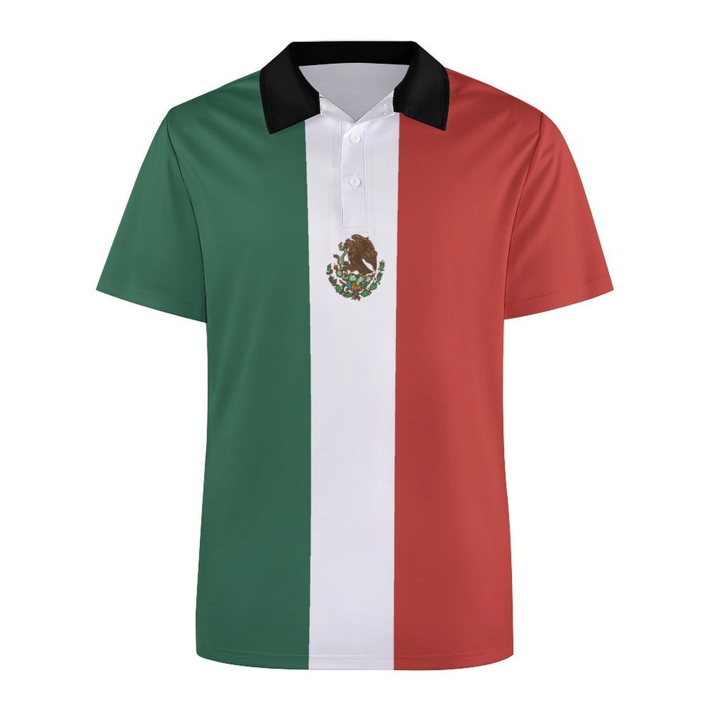 Mexico Flag Inspired Women's Straight Fit Polo Shirt