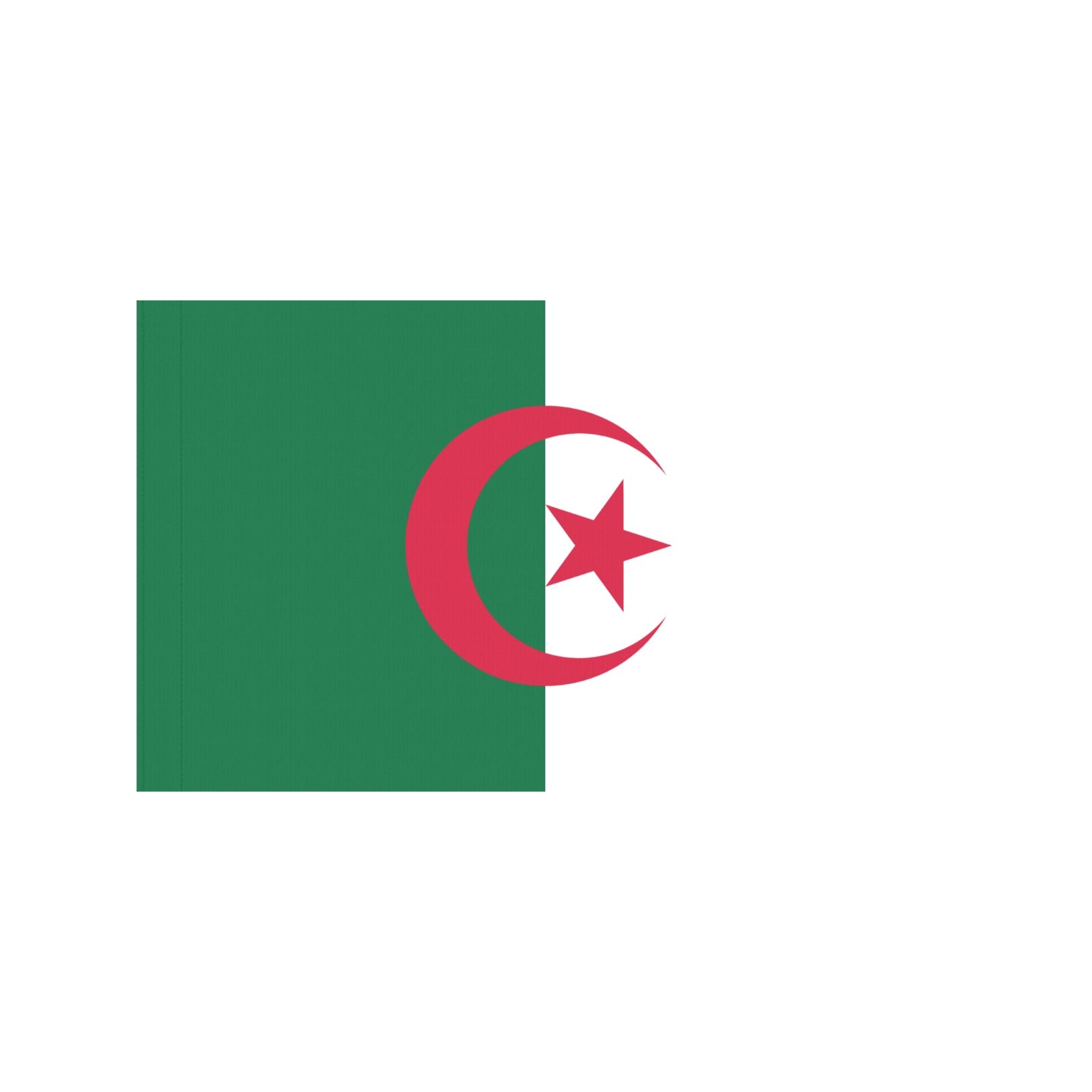 Luv My Flag's depiction of Algeria's flag design.