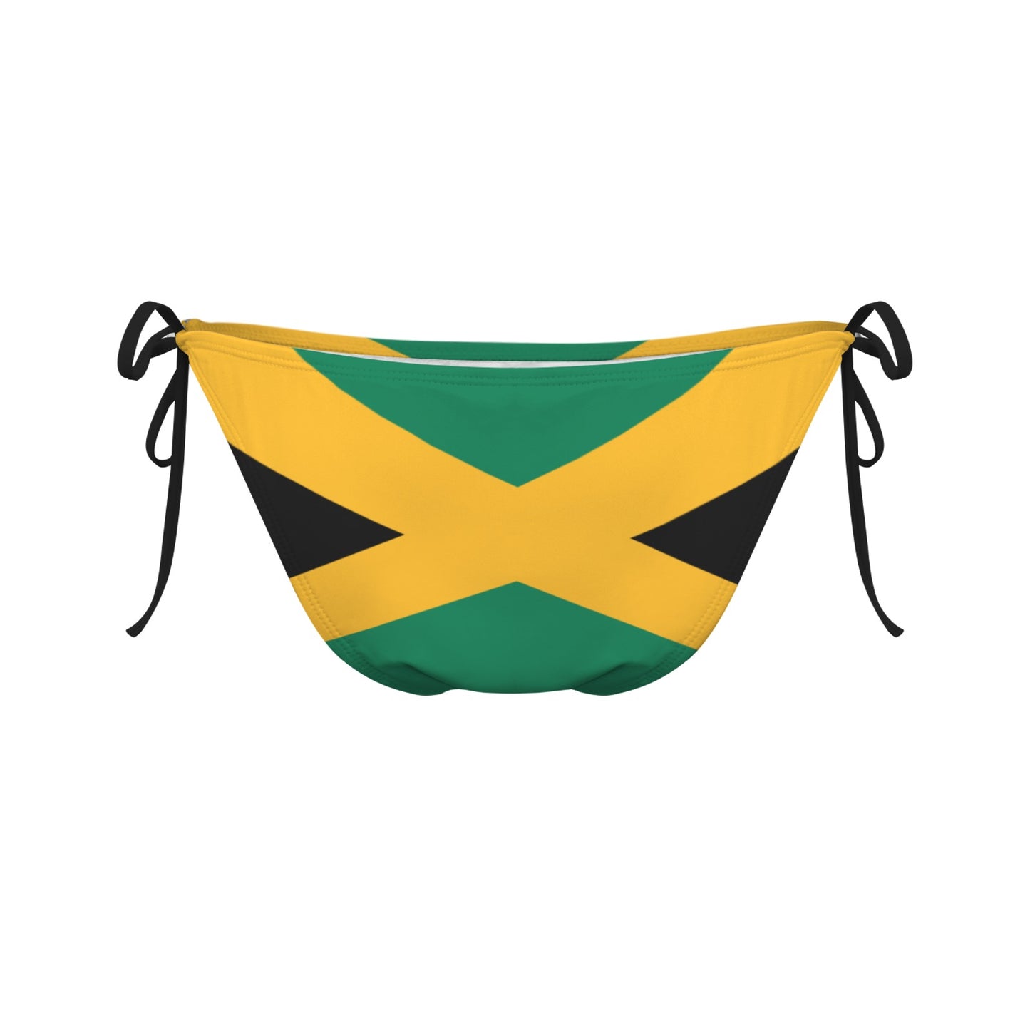 Jamaica Flag Inspired Side-Tie Bikini Bottom