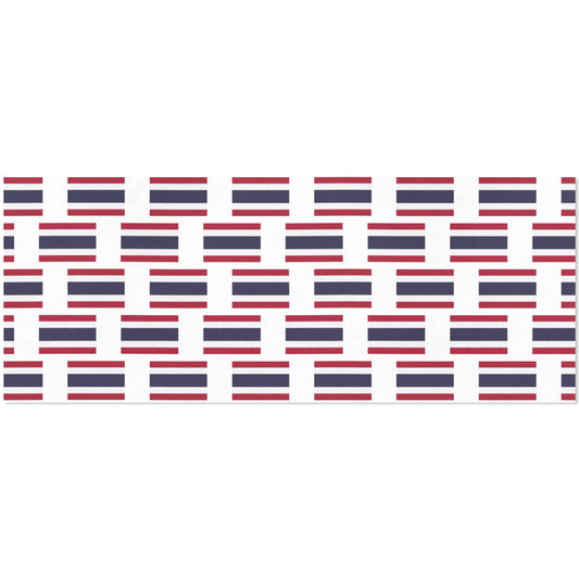 Thailand Flag Inspired Custom Gift Wrapping Paper 58"x 22.5" (4 Rolls)
