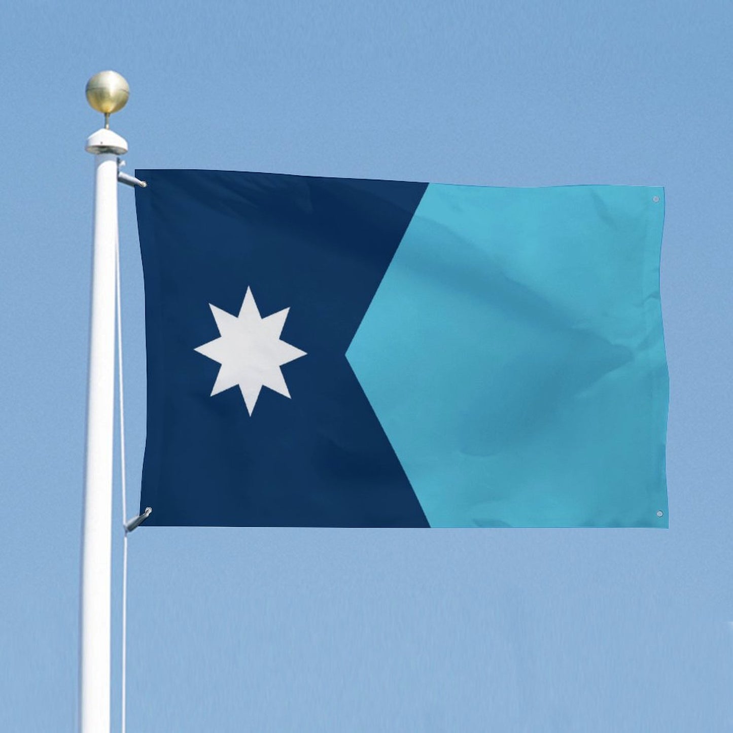 Minnesota (current)Flag Inspired Wall Mount Flag with Four Grommets (35x59 in)