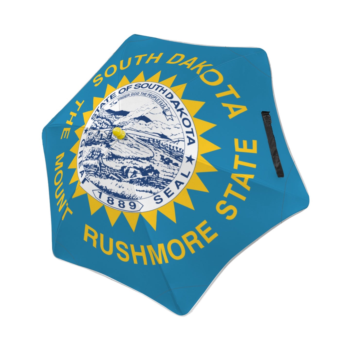 South Dakota Flag Inspired Kids Safe Round Corner Umbrella