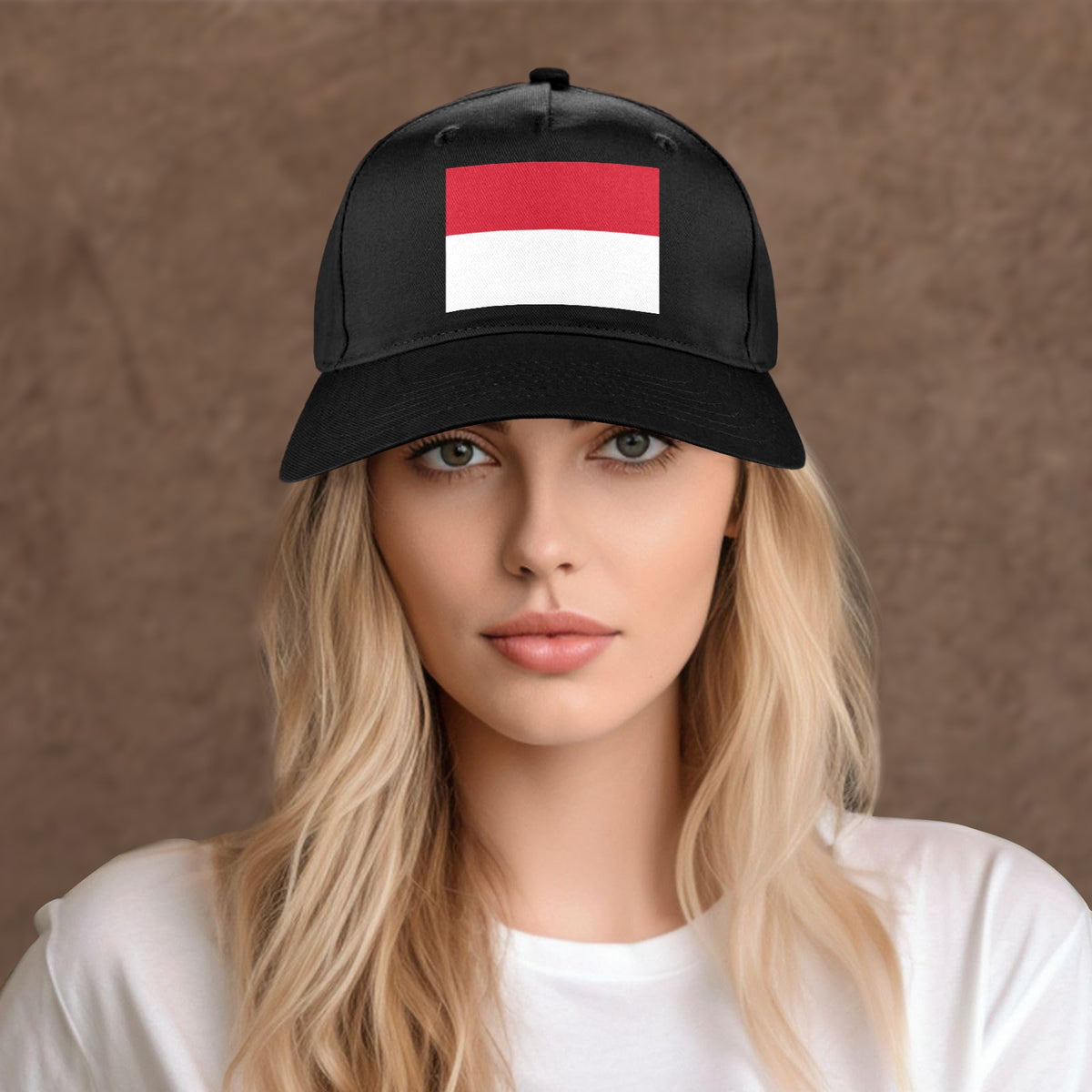 Monaco Flag Inspired Baseball Cap | Printed in the USA