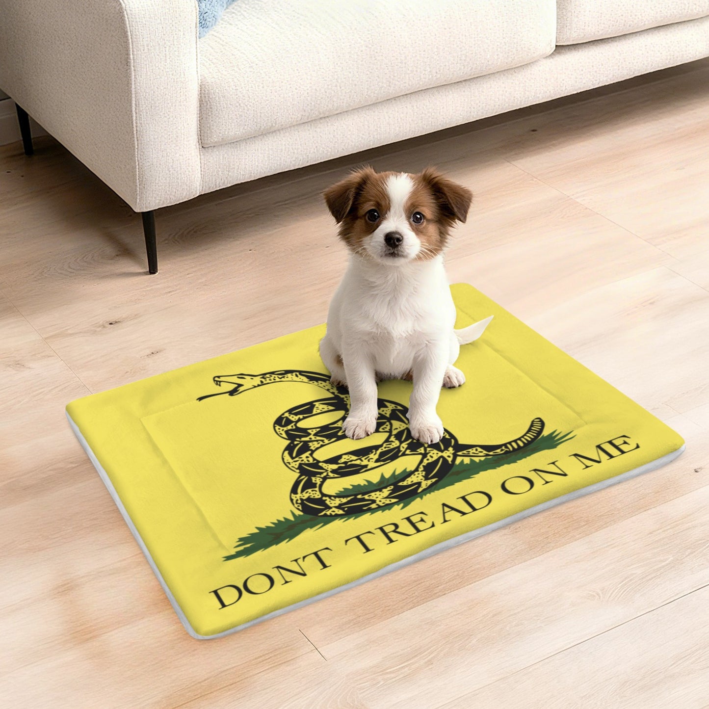 Gadsden Flag Inspired Pet Mat 25x18inch (Made in the USA)