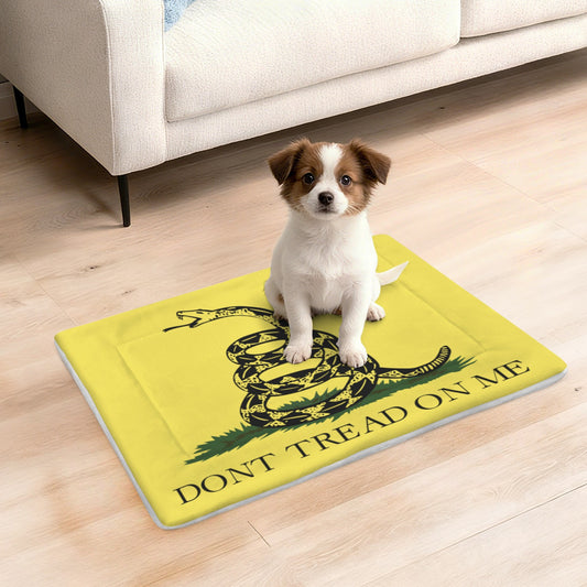 Gadsden Flag Inspired Pet Mat 25x18inch (Made in the USA)