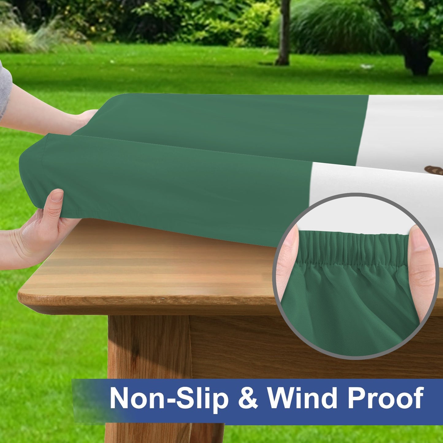 Mexico Flag Inspired Picnic Table Cover (72" x 30") | Ships from USA